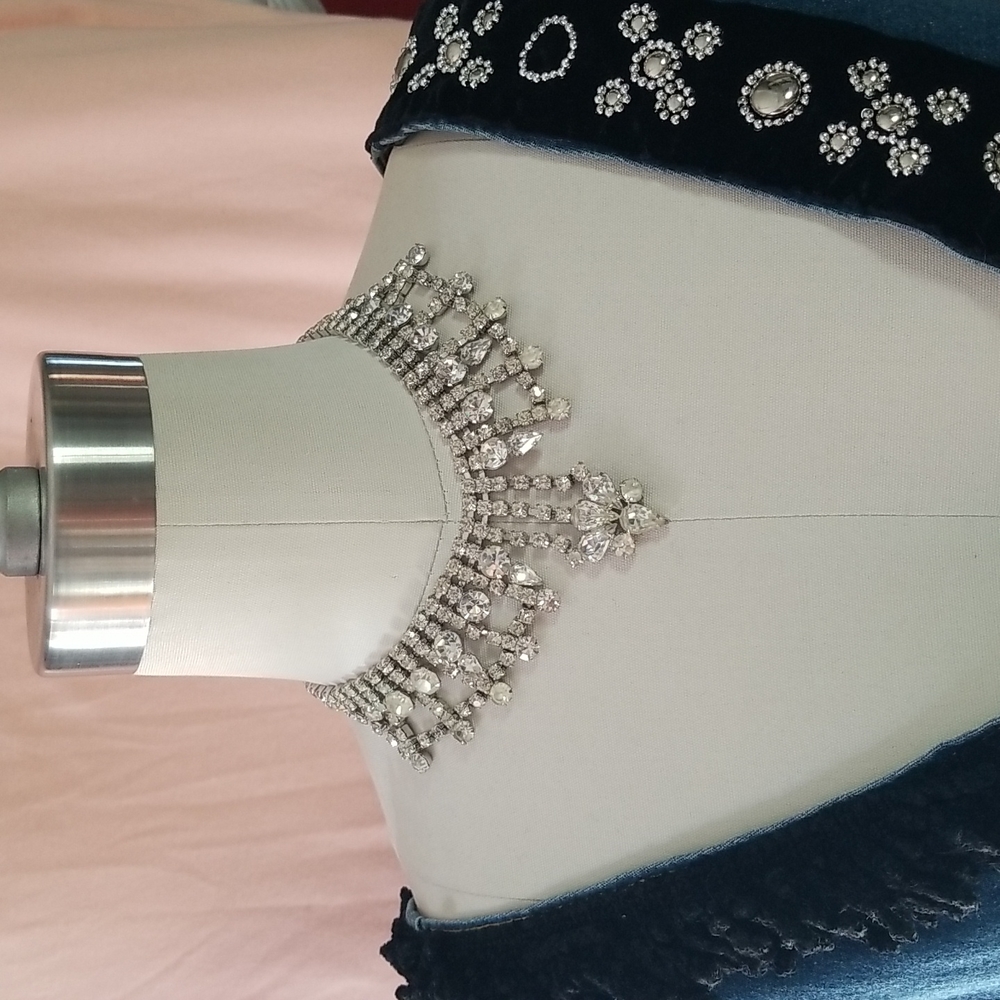 Rhinestone Choker Necklace Bling